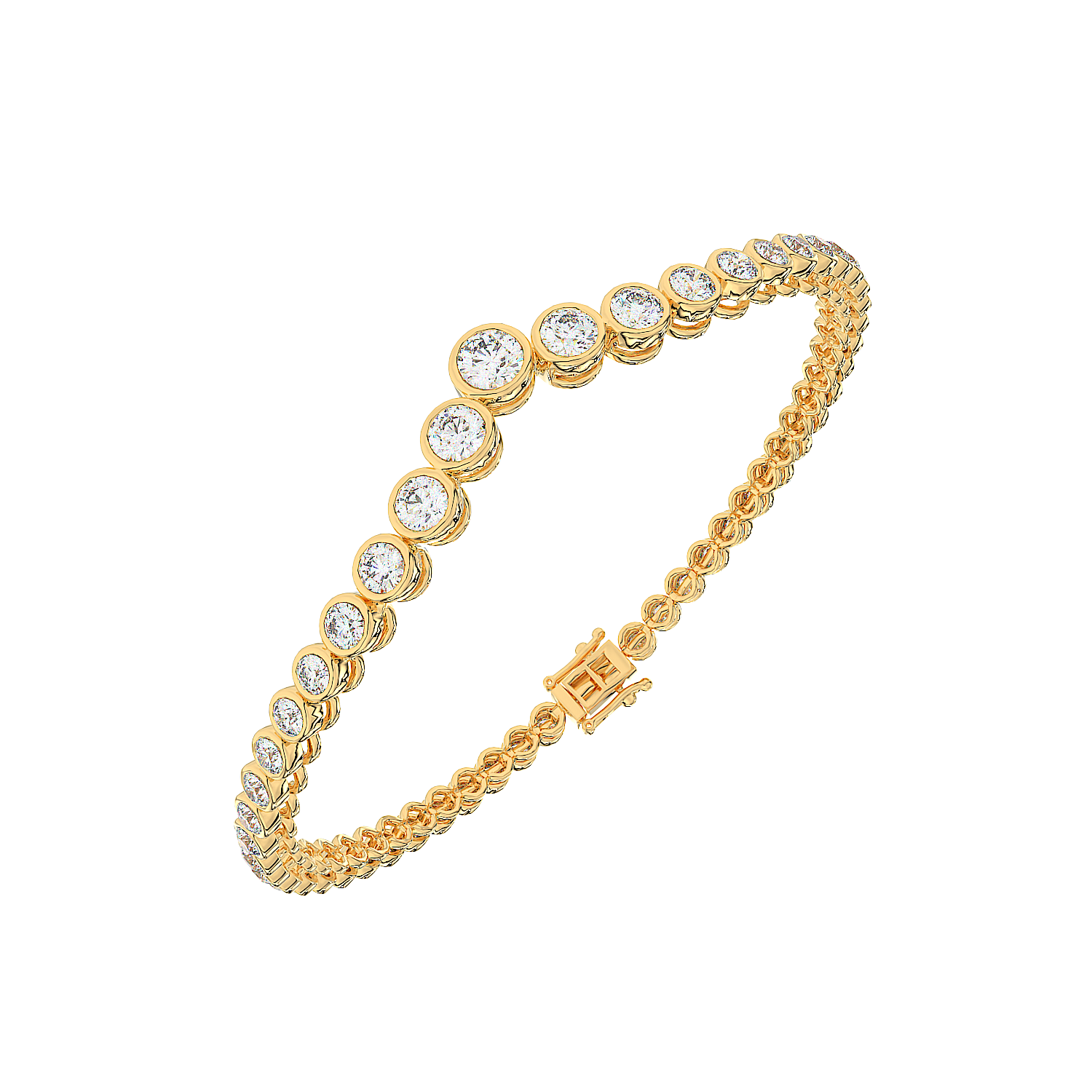 Graduated V Tennis Bracelet