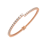 Round Baguette Split Tennis