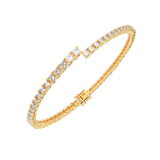 Round Baguette Split Tennis