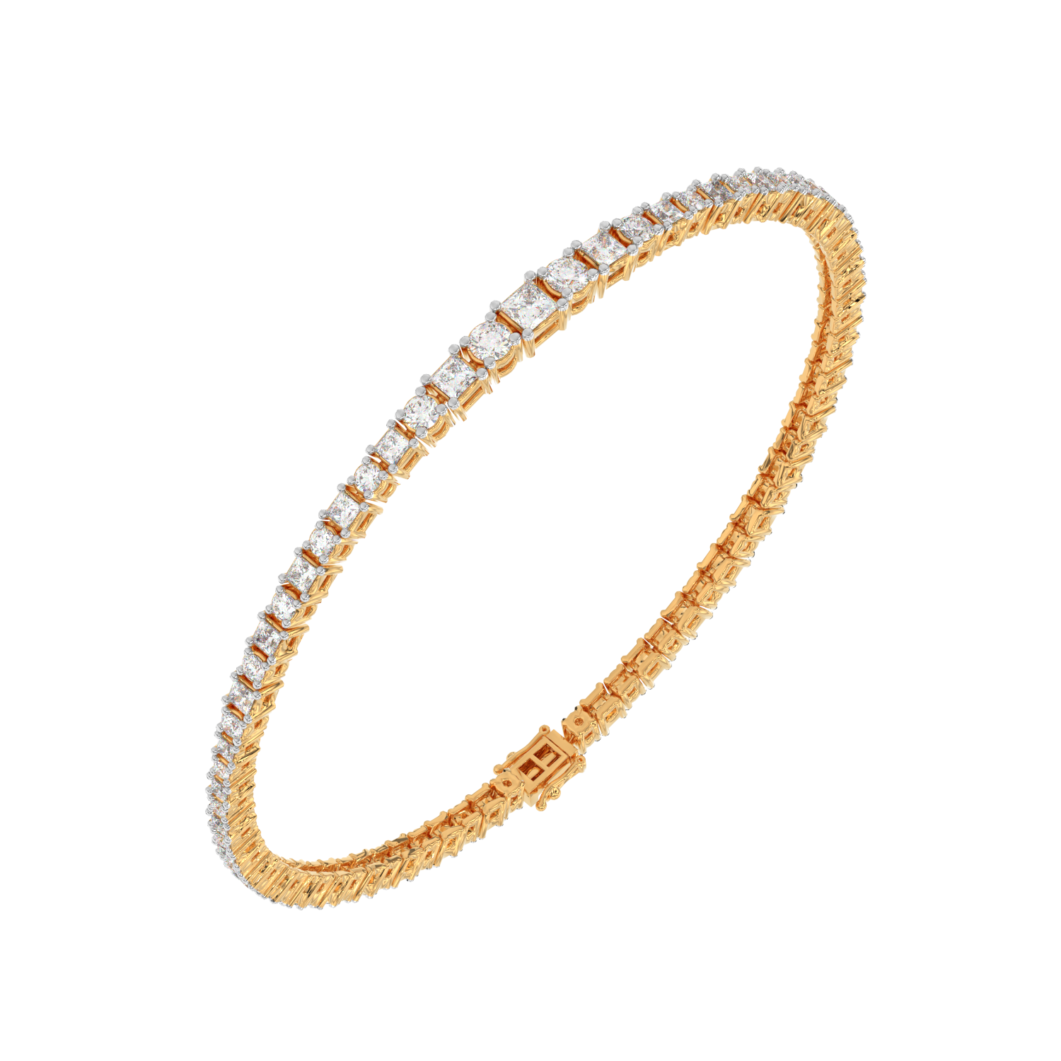 Princess Center Tennis Bracelet