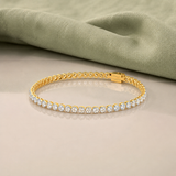 Bezel Eternity Tennis Bracelet