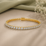 Round Princess Tennis Bracelet