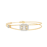 Emerald Halo Station Bracelet