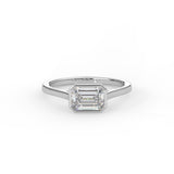 Emerald Cut Bezel Ring