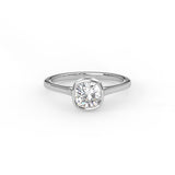 Square Cushion Bezel Ring