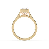 Square Cushion Bezel Ring