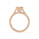 Square Cushion Bezel Ring