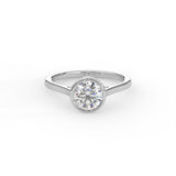 Round Diamond Bezel Ring