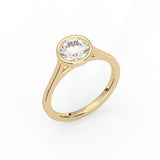 Round Diamond Bezel Ring