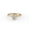 Heart Cut Diamond Bezel Solitaire Ring