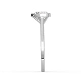 Heart Cut Diamond Bezel Solitaire Ring