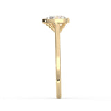 Heart Cut Diamond Bezel Solitaire Ring