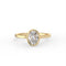 Oval Cut Diamond Bezel Solitaire Ring