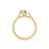 Oval Cut Diamond Bezel Solitaire Ring