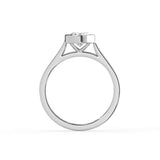Oval Cut Diamond Bezel Solitaire Ring
