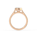 Oval Cut Diamond Bezel Solitaire Ring