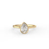 Pear Cut Diamond Bezel Solitaire Ring
