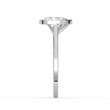 Pear Cut Diamond Bezel Solitaire Ring