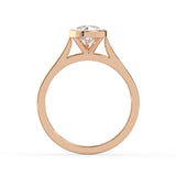 Pear Cut Diamond Bezel Solitaire Ring