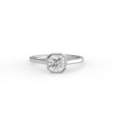 Radiant Cut Bezel Solitaire Ring