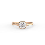 Radiant Cut Bezel Solitaire Ring