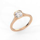 Radiant Cut Bezel Solitaire Ring