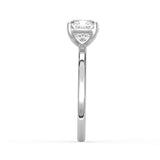 Square Cushion Solitaire Ring