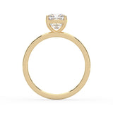Square Cushion Solitaire Ring