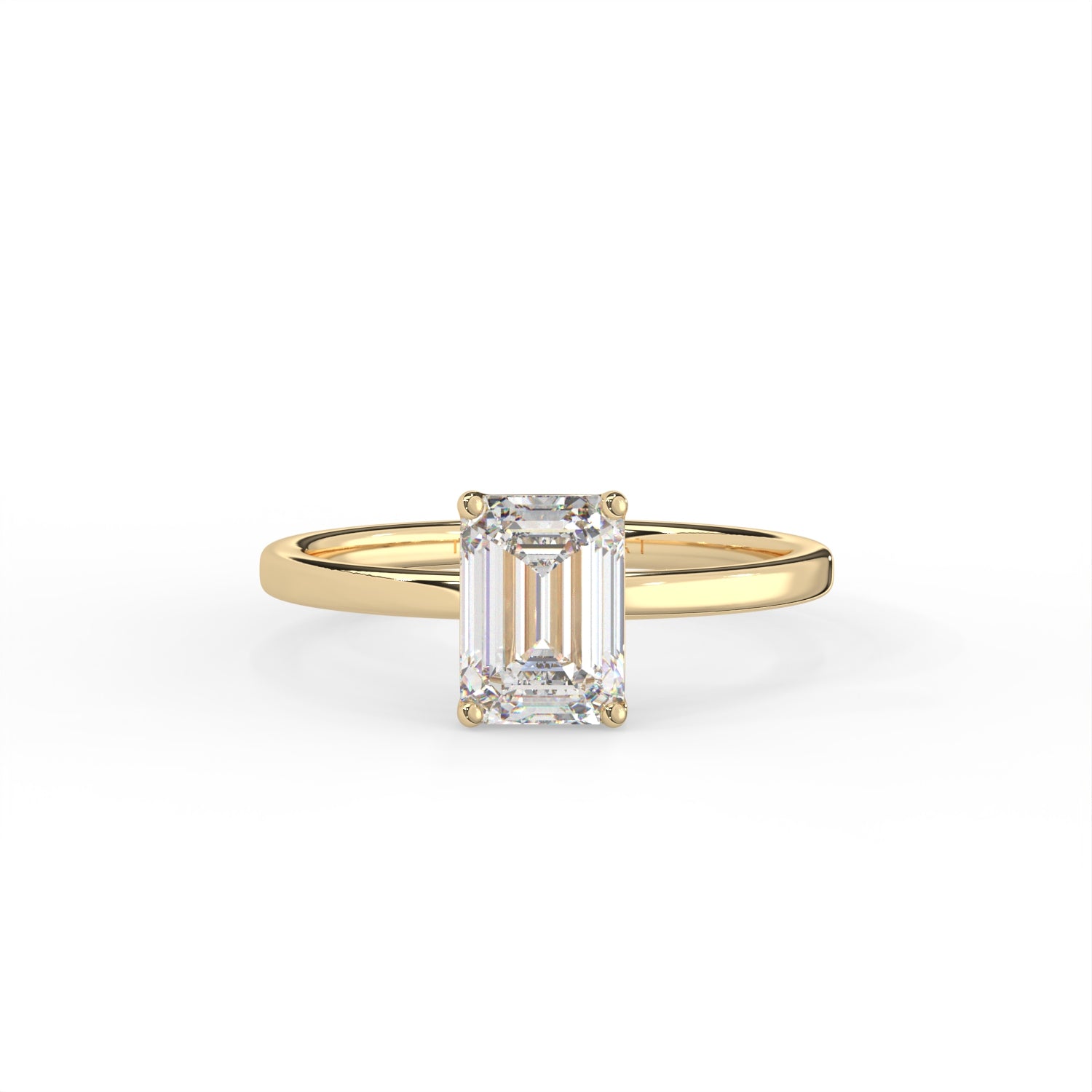 Emerald Cut Solitaire Ring
