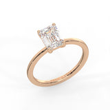 Emerald Cut Solitaire Ring
