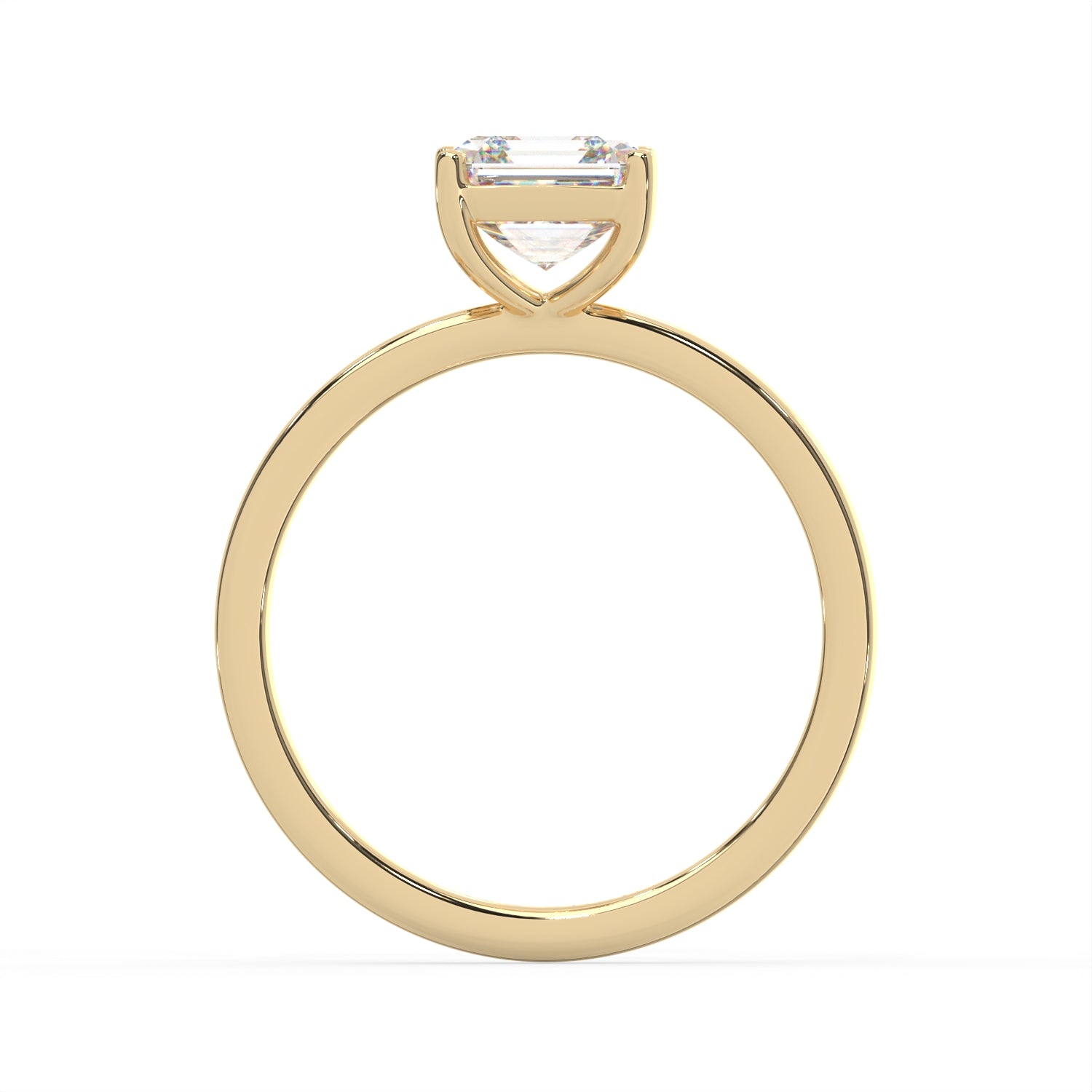 Asscher Cut Solitaire Ring
