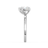 Heart Cut Solitaire Ring