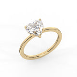 Heart Cut Solitaire Ring