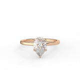 Pear Cut Solitaire Ring