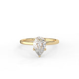 Pear Cut Solitaire Ring