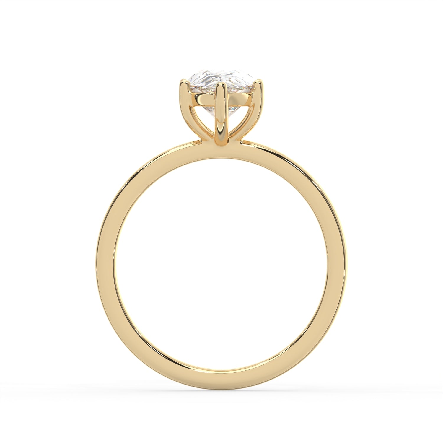 Pear Cut Solitaire Ring