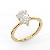 Pear Cut Solitaire Ring