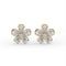 Pear Floral Stud Earrings