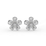 Pear Floral Stud Earrings