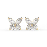 Butterfly Diamond Stud Earrings
