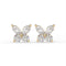 Butterfly Diamond Stud Earrings