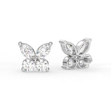 Butterfly Diamond Stud Earrings