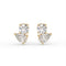Round Pear Stud Earrings