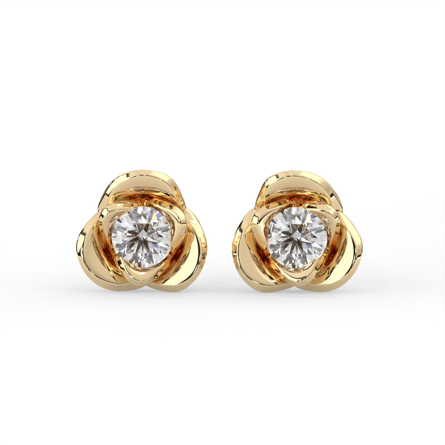 Rose Flower Stud Earrings