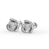 Rose Flower Stud Earrings
