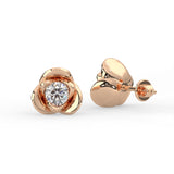 Rose Flower Stud Earrings