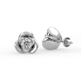 Rose Flower Stud Earrings