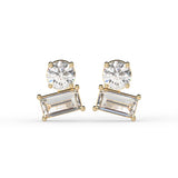 Round Baguette Toi Moi Earrings