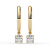 Round Drop Hoop Earrings