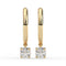 Round Drop Hoop Earrings